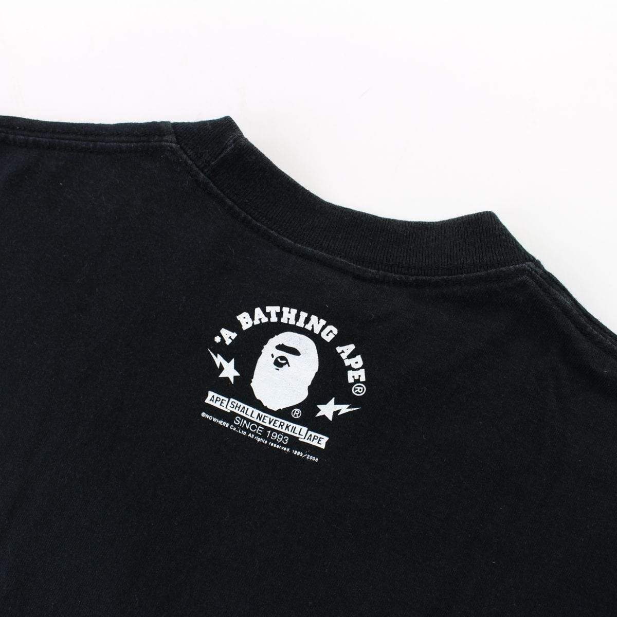 Bape Panda Shark Figure Text Tee Black - SaruGeneral