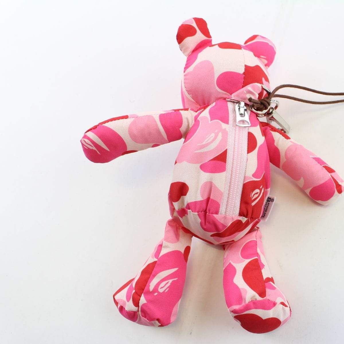 Bape Pink Camo Plush Bear Bag - SaruGeneral