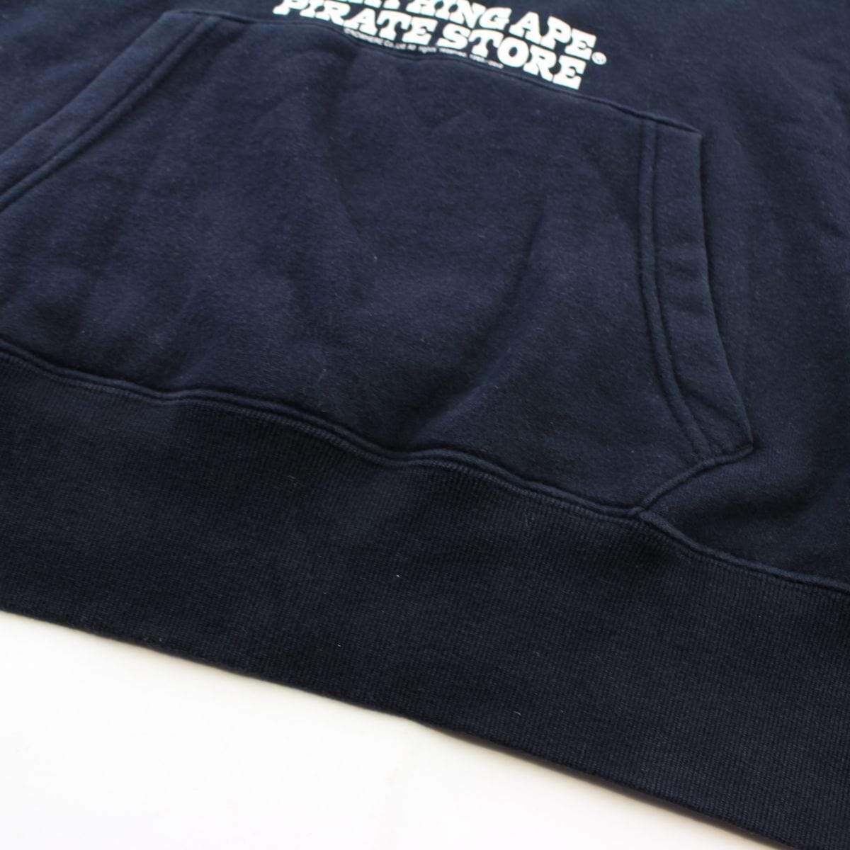 Bape Pirate Store Big ape Logo Hoodie Black - SaruGeneral