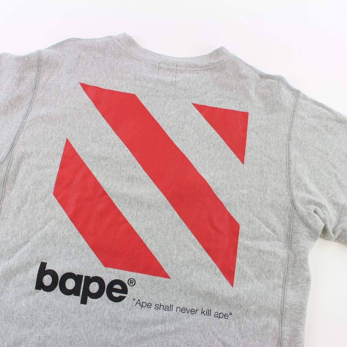 Bape Play Big Ape Crewneck Grey - SaruGeneral