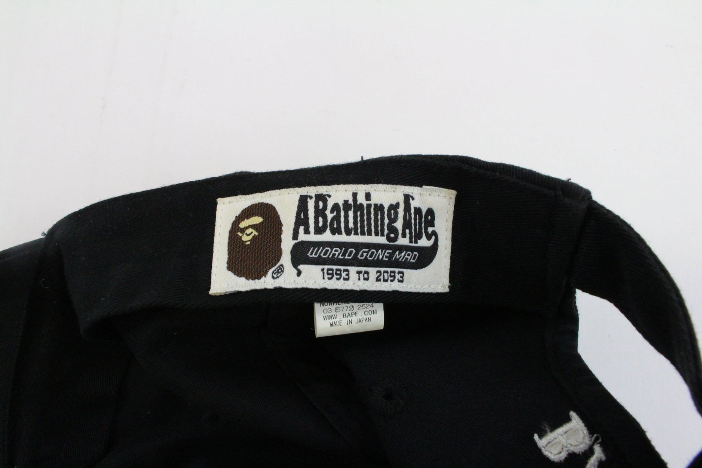 Bape Point Head Logo Cap Black - SaruGeneral