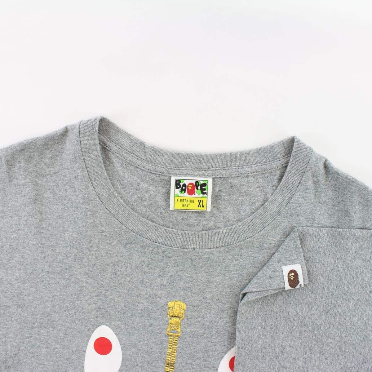 Bape Purple Camo Shark Face Tee Grey - SaruGeneral