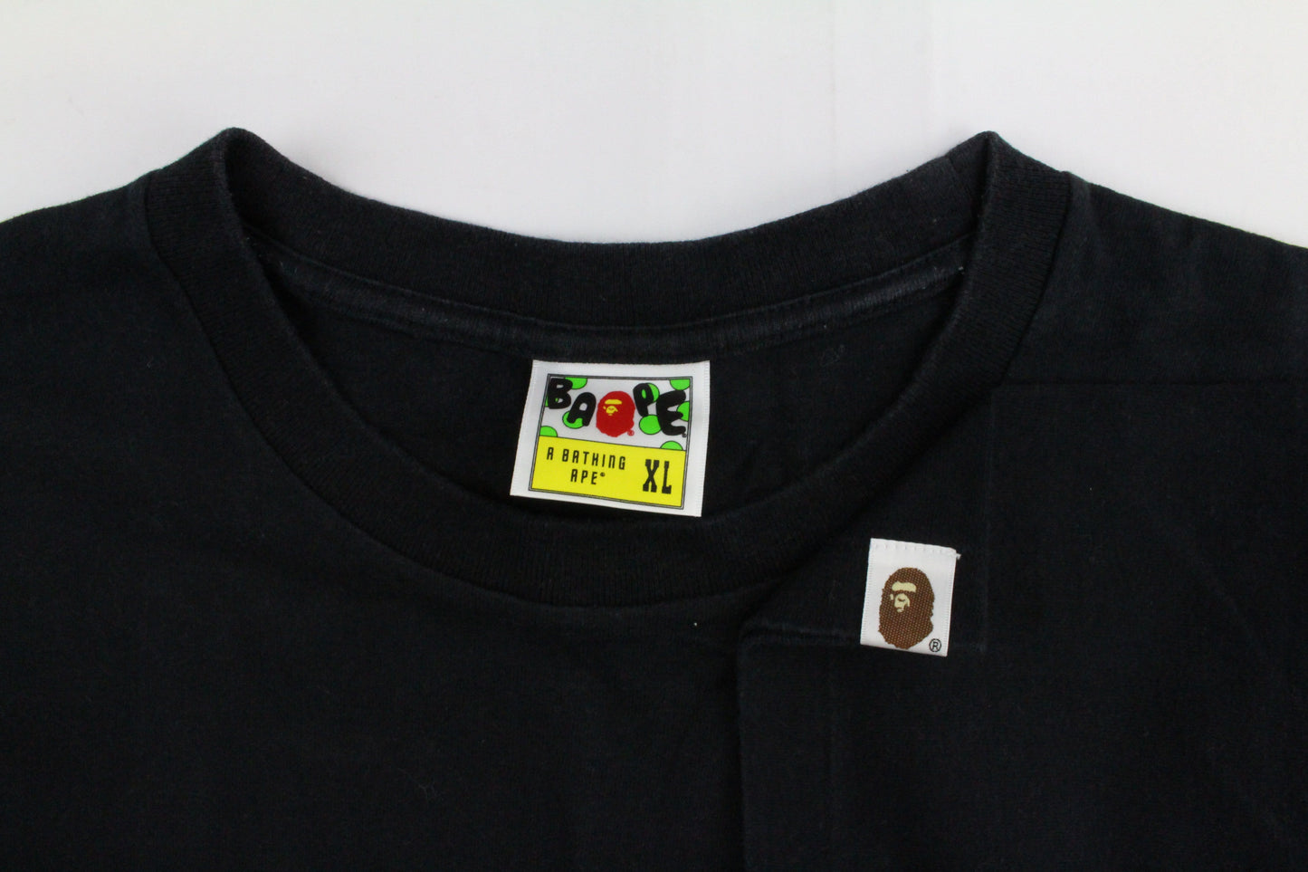 Bape Purple Camo Side Big Ape Tee Black - SaruGeneral