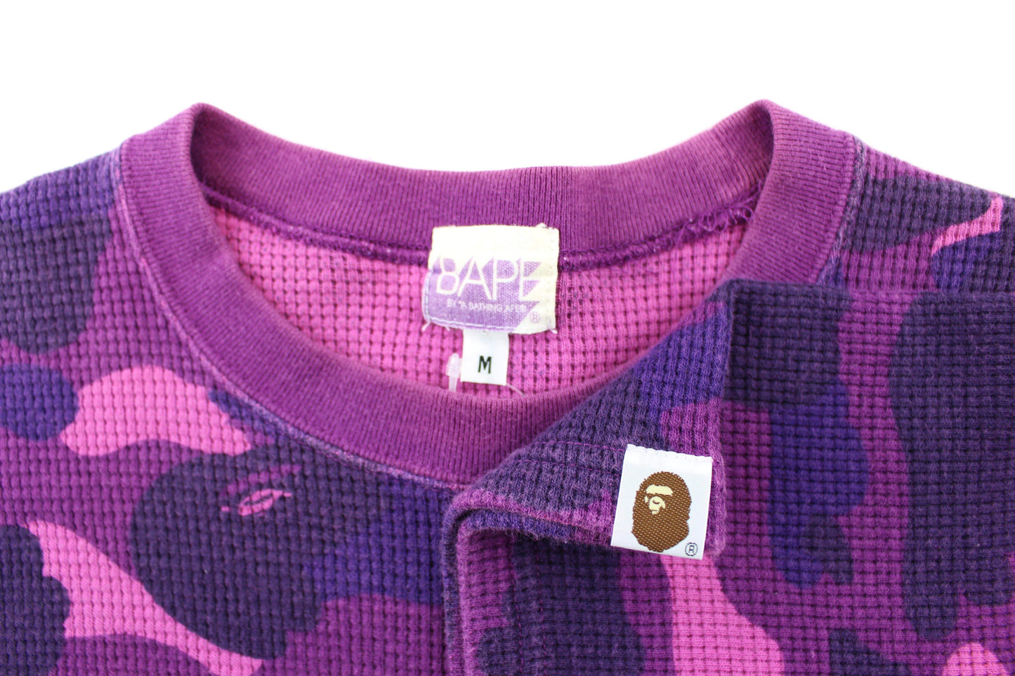 Bape Purple Camo waffle Tee - SaruGeneral