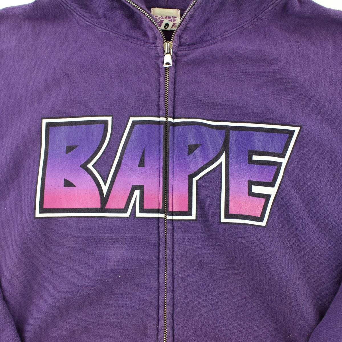 Bape Purple Gradient Kiss Logo Hoodie Purple - SaruGeneral