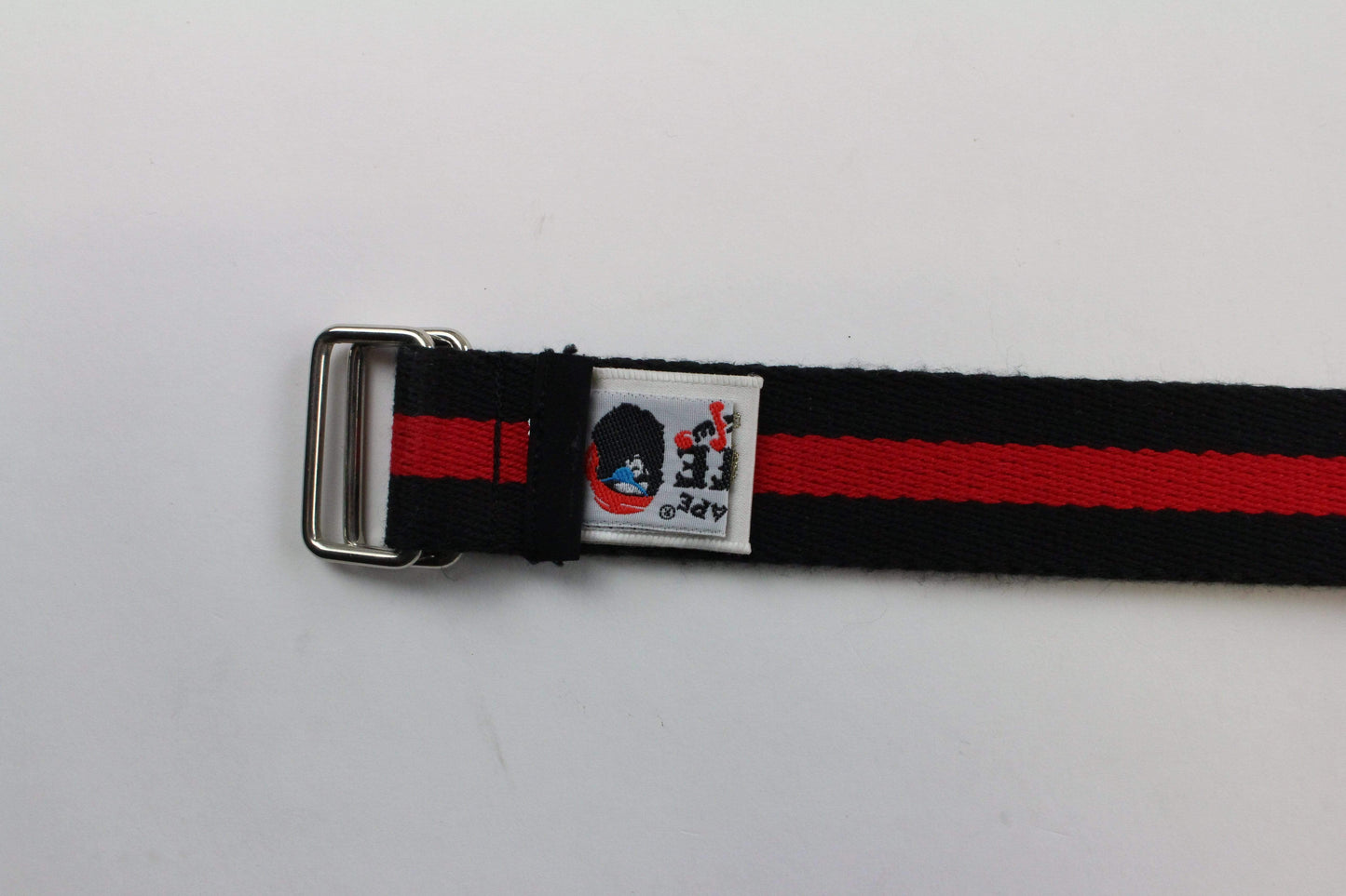 Bape Red & Black Crossbones Belt - SaruGeneral