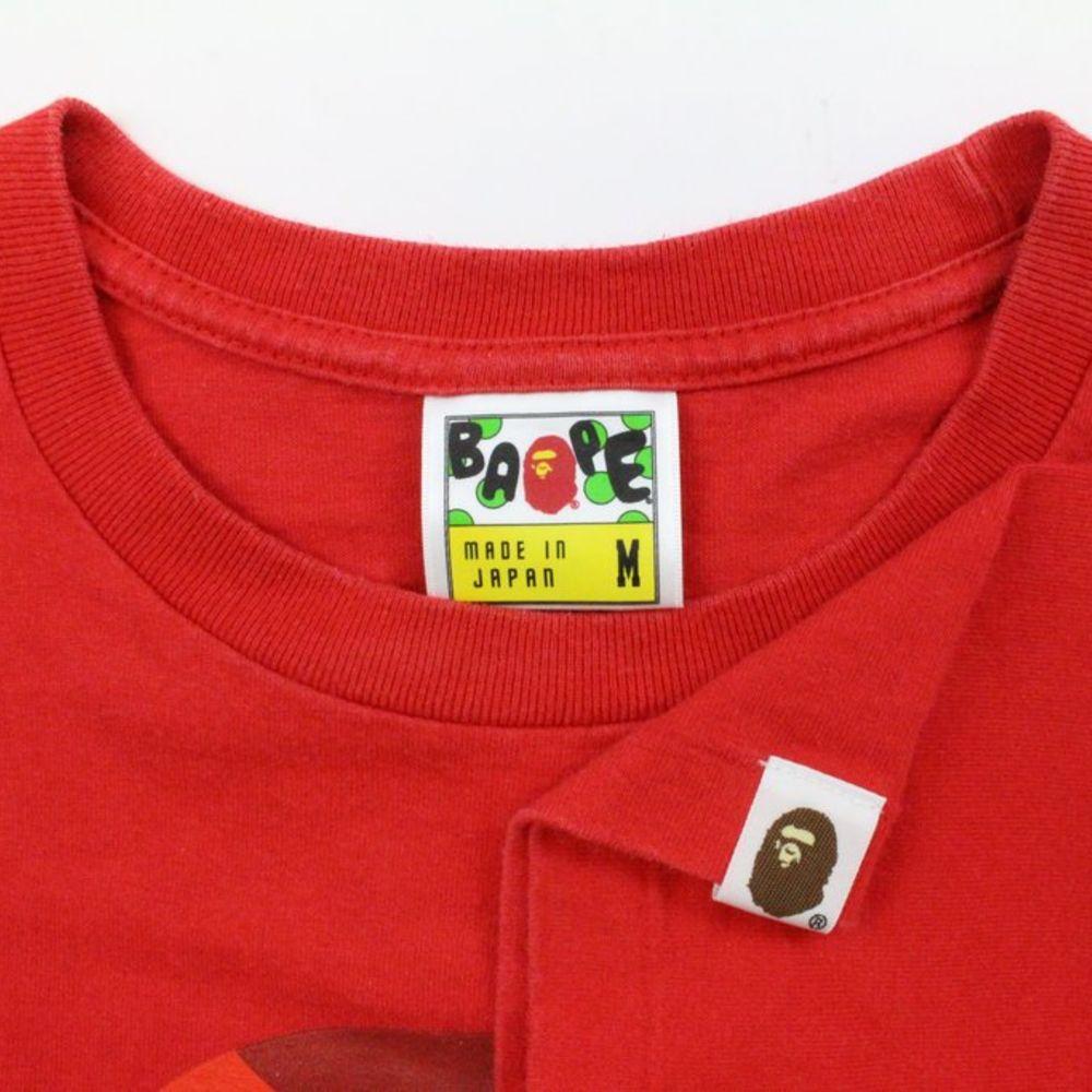 Bape Red Camo Big Ape Logo Tee Red - SaruGeneral