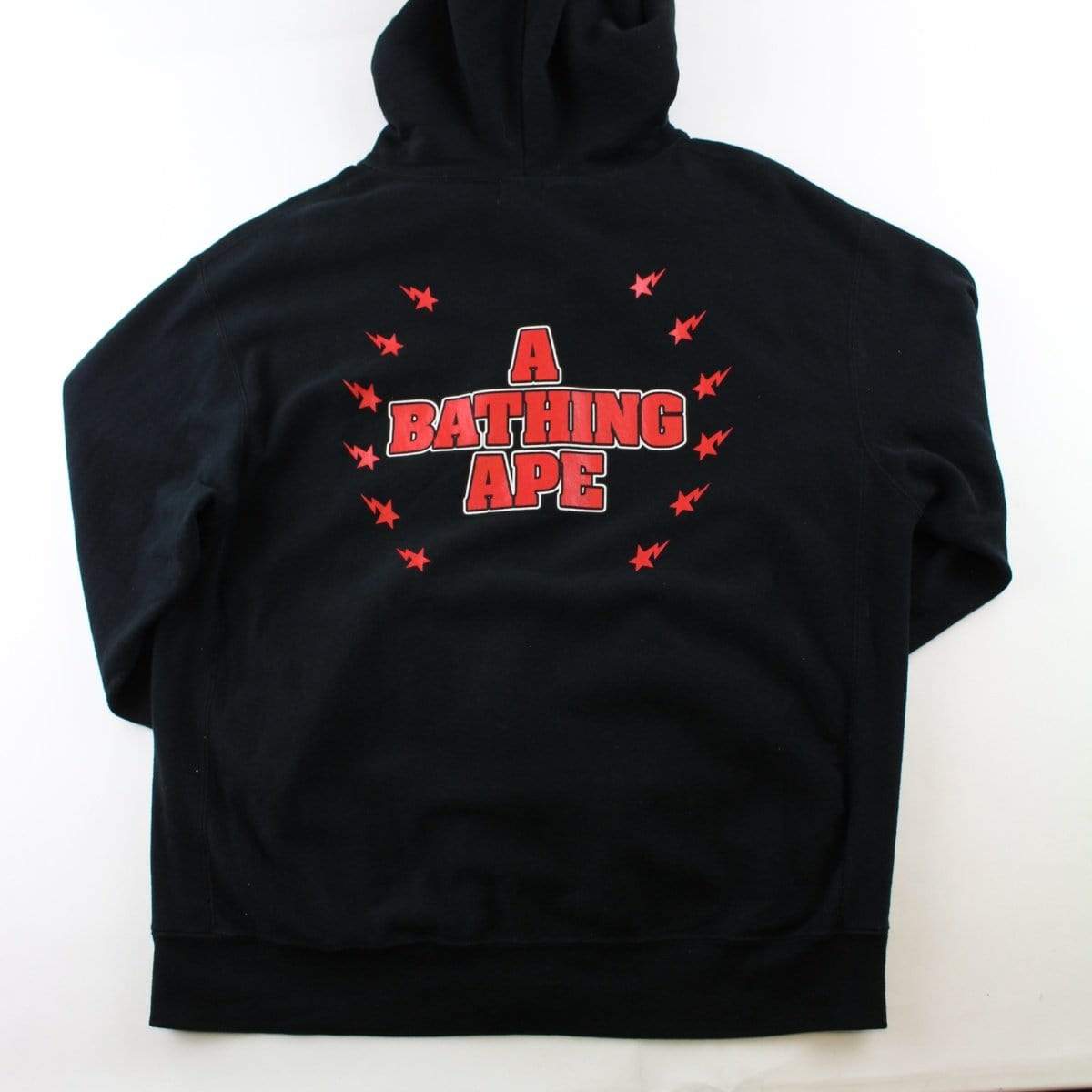 Bape Red Gradient Kiss Logo Full Zip Black - SaruGeneral