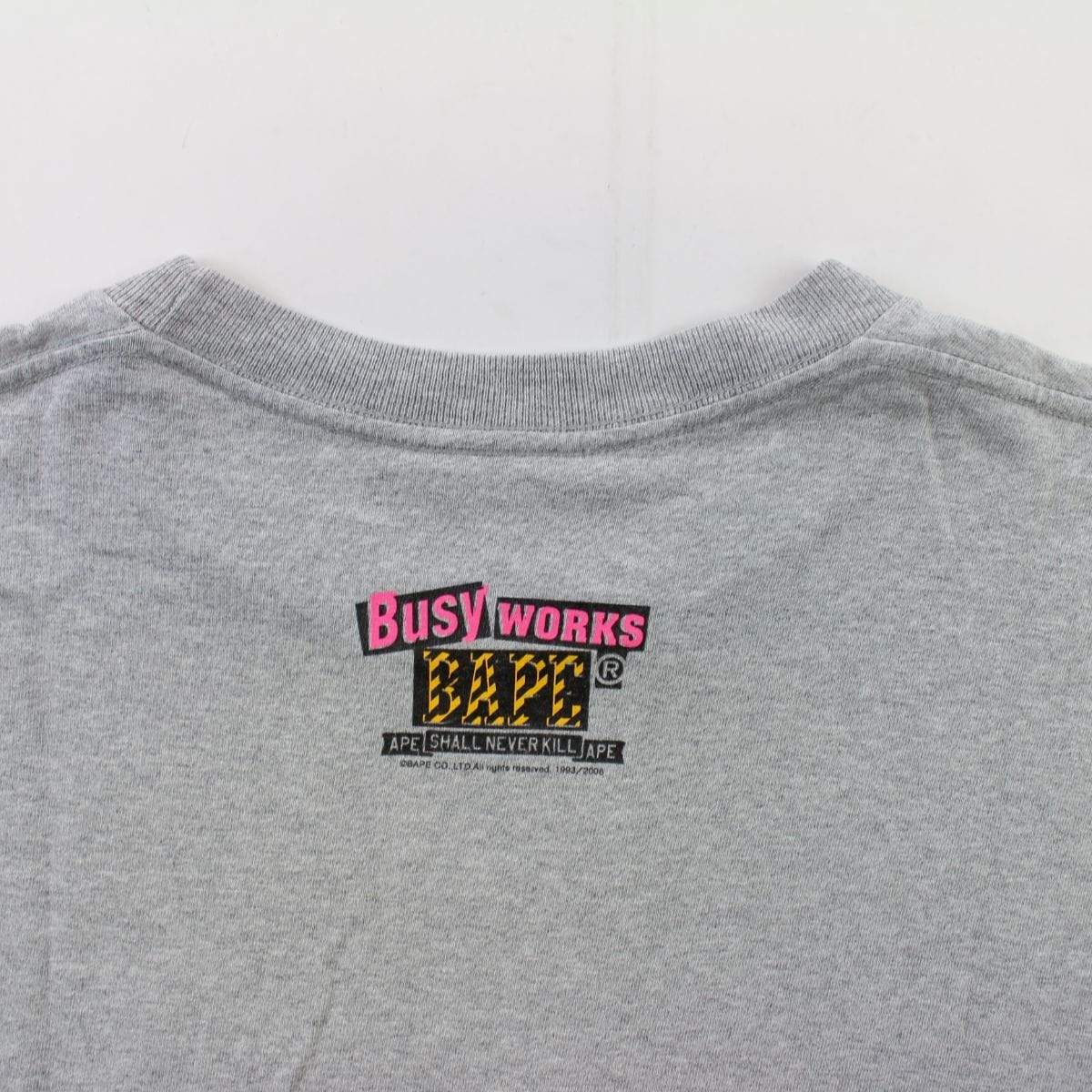 Bape Sex Pistols College Logo Tee Grey - SaruGeneral