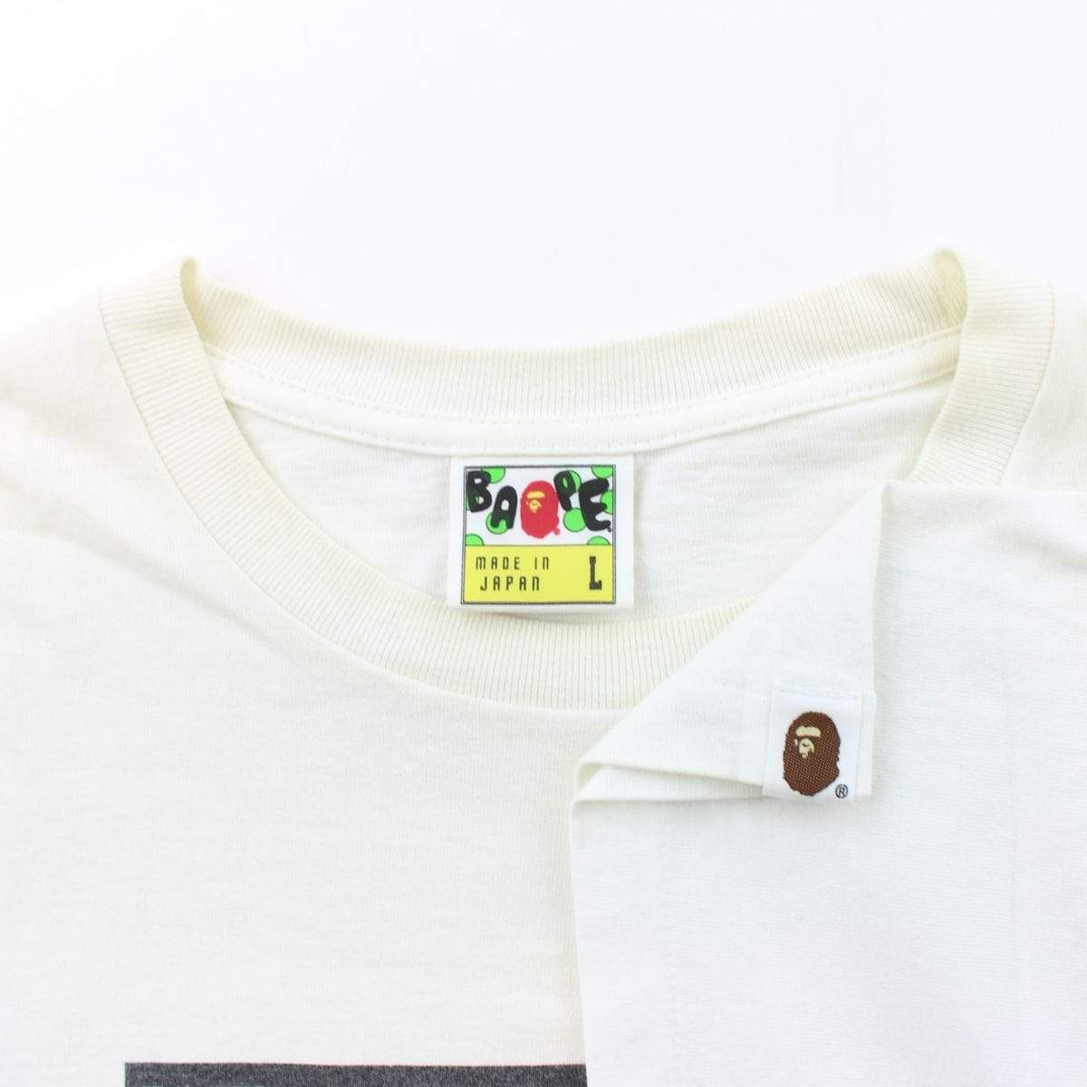 Bape Sleeping Baby Milo & Hippo Tee White - SaruGeneral