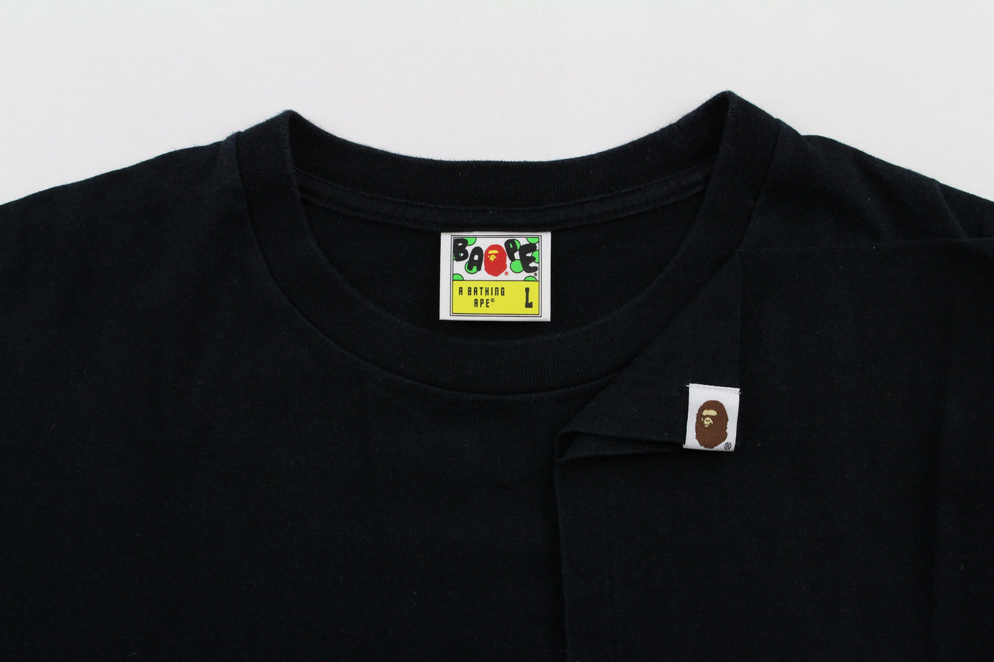 Bape Small Ape Logo Tee Black - SaruGeneral