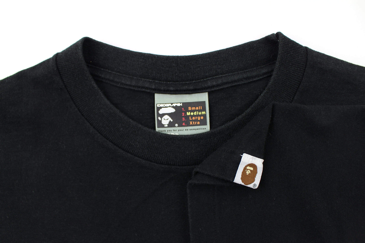 Bape PE Bathing ape Sniper Logo Tee Black - SaruGeneral