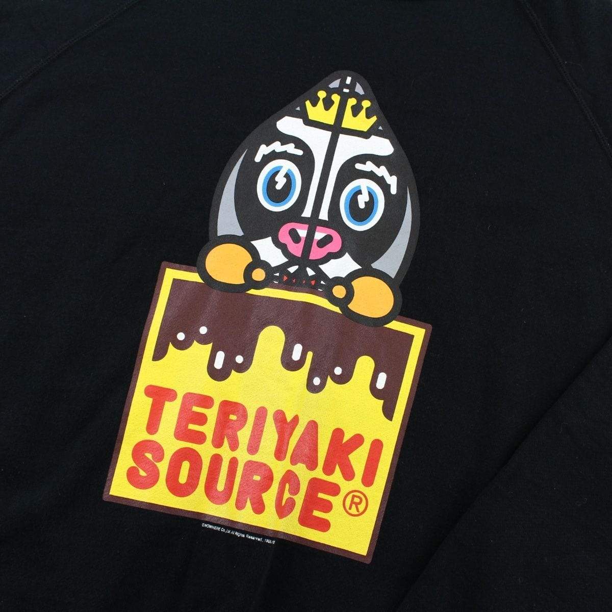 Bape Teriyaki Source Cow Figure Crewneck Black - SaruGeneral