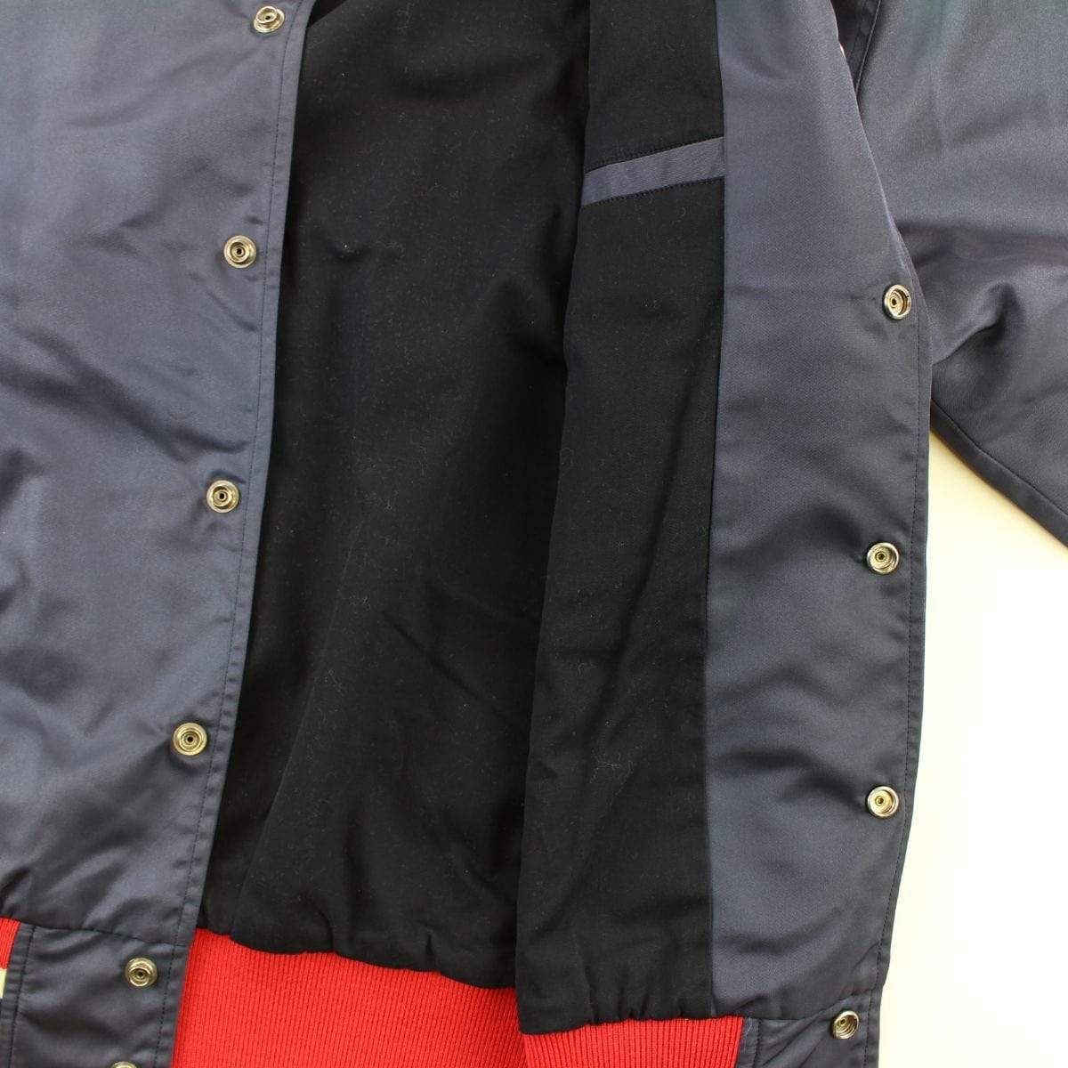 Bape Bapesta Logo Varisity Jacket Navy - SaruGeneral