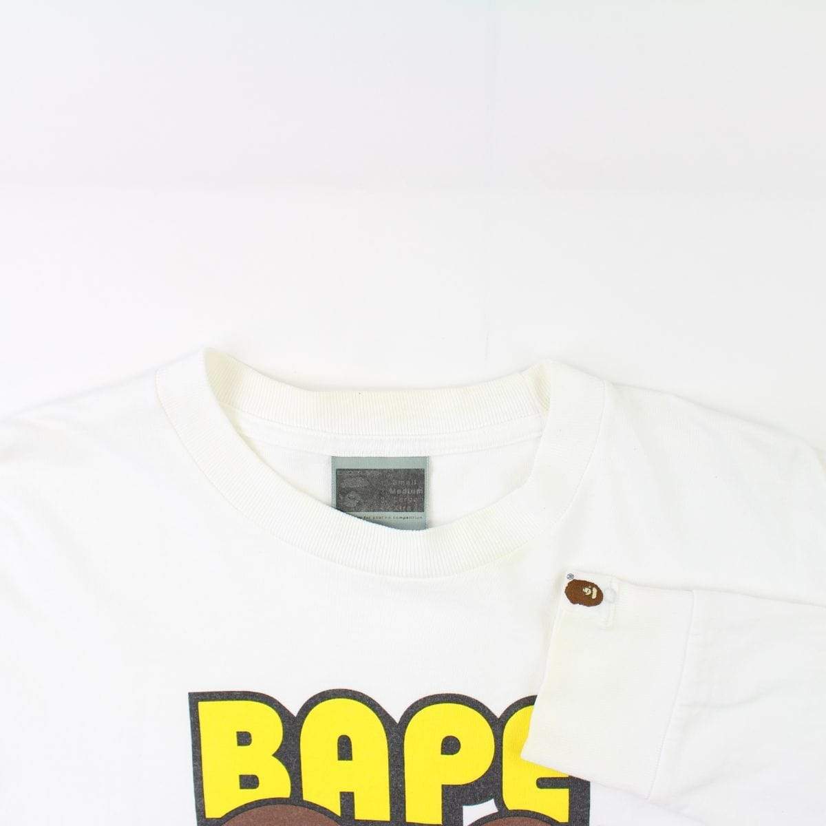 Bape Milo Generals LS White - SaruGeneral
