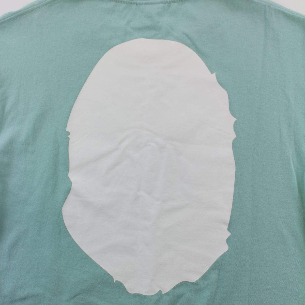 Bape White Big Ape Logo Tee Teal - SaruGeneral