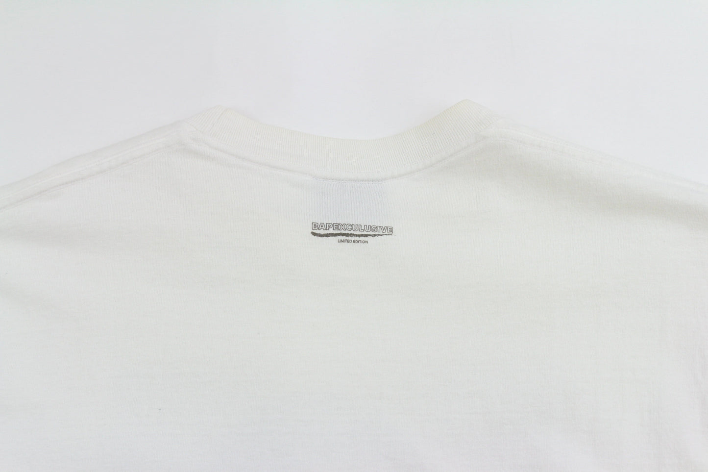 Bapexclusive andy warhol Blue Outline Big Ape Logo Tee White - SaruGeneral