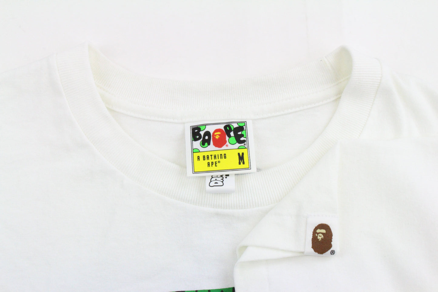 Bape x DBZ Big Ape Logo Tee White - SaruGeneral