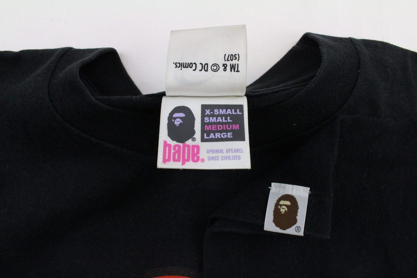 Bape x DC Comics Superman Figure Tee Black - SaruGeneral
