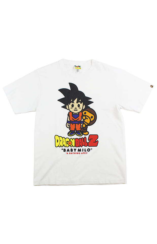 Bape x Dragon Ball Z Milo Goku Tee White – SARUGENERAL