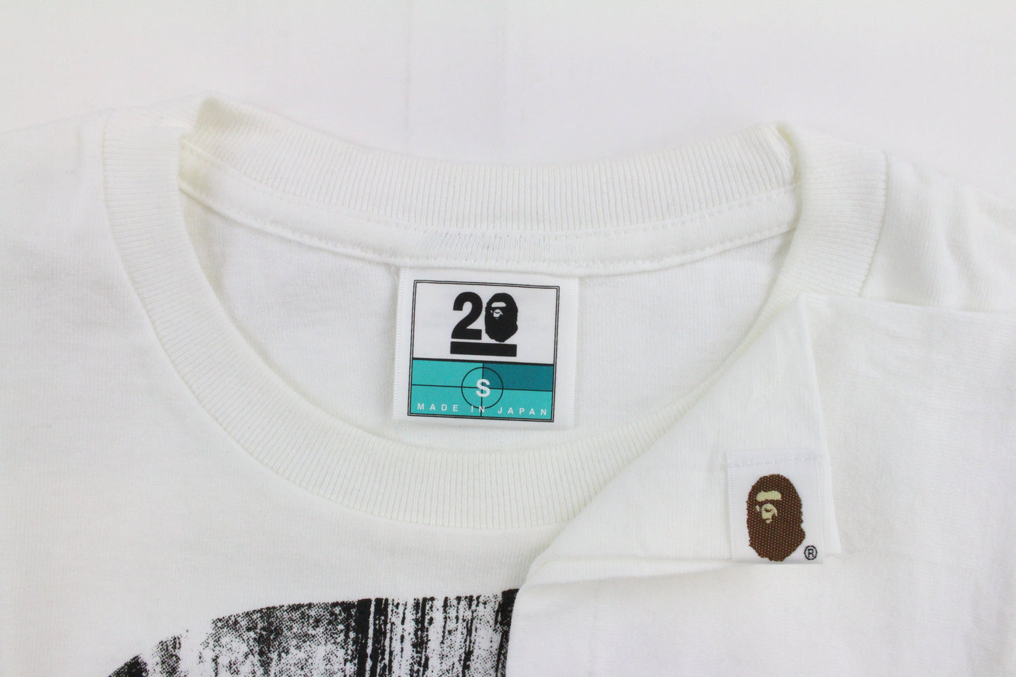 Bape x Kanye West NW20 Exhibition Tee White - SaruGeneral