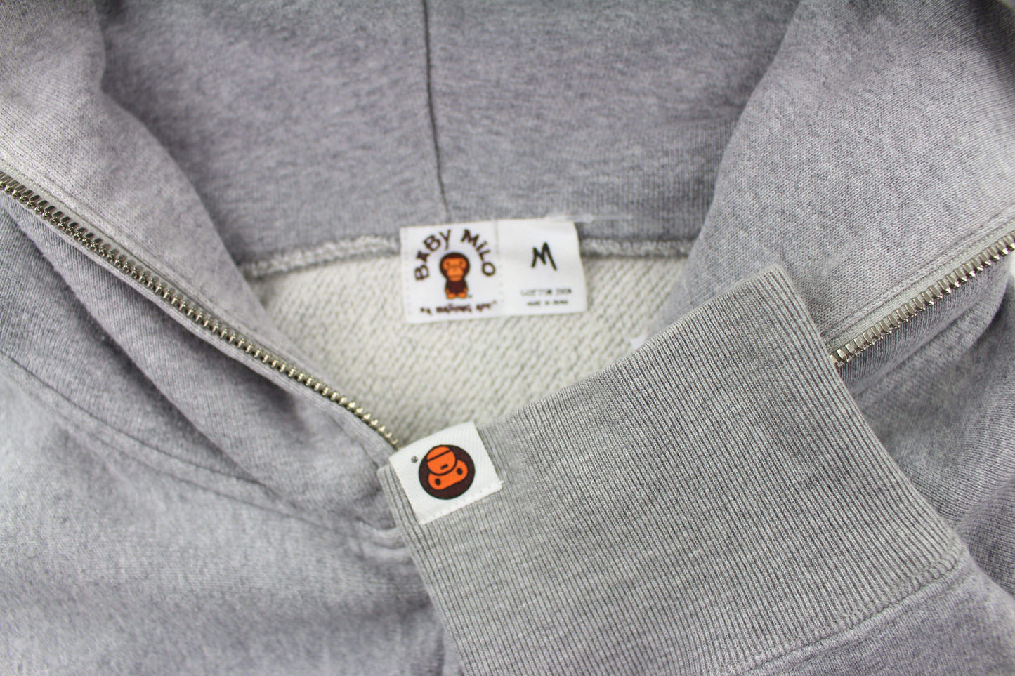 Bape x Kaws Milo Fullzip Hoodie Grey - SaruGeneral