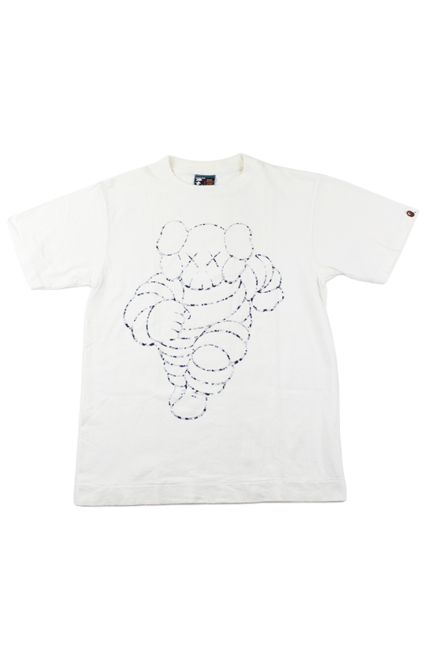 Bape x Kaws kaws Michelin Man Tee White – SARUGENERAL