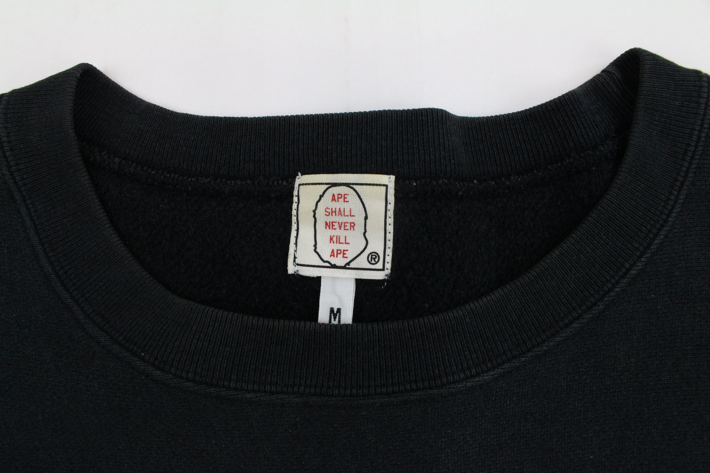 Bape x Spiderman APE Logo Crew Black - SaruGeneral