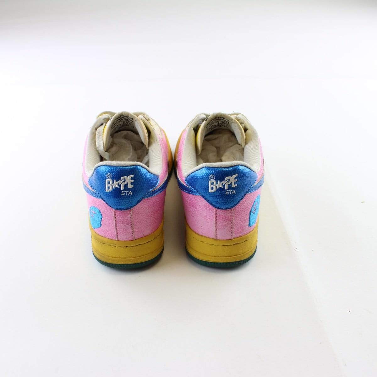 Bapesta Blue Pink Yellow Snakeskin - SaruGeneral