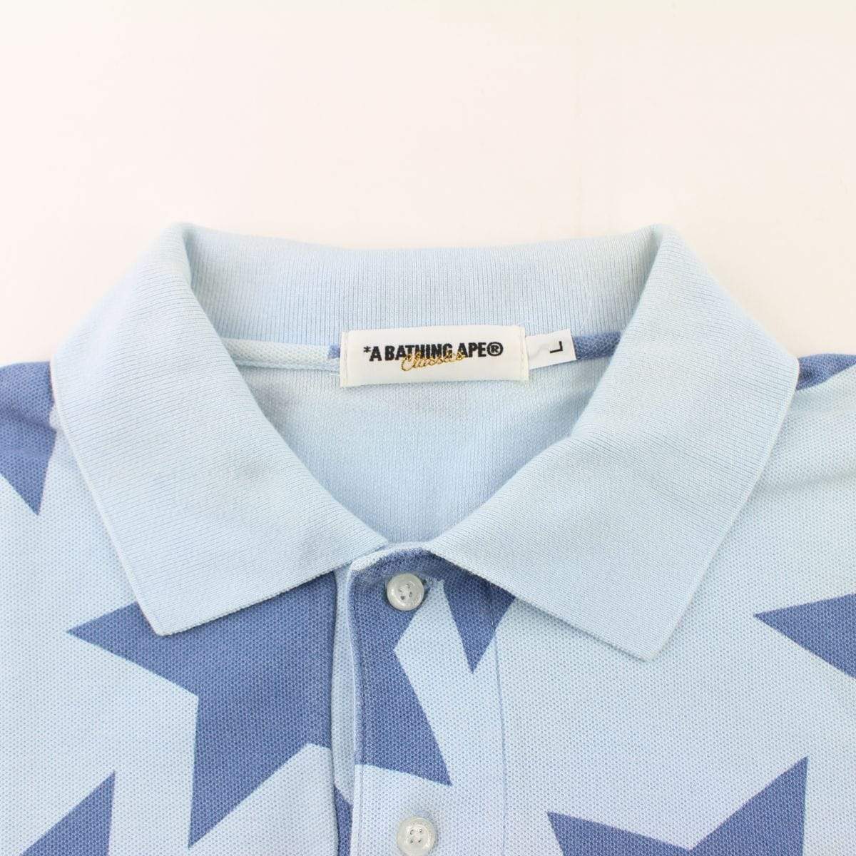 Bapesta Blue Sta All Over Polo Baby Blue - SaruGeneral
