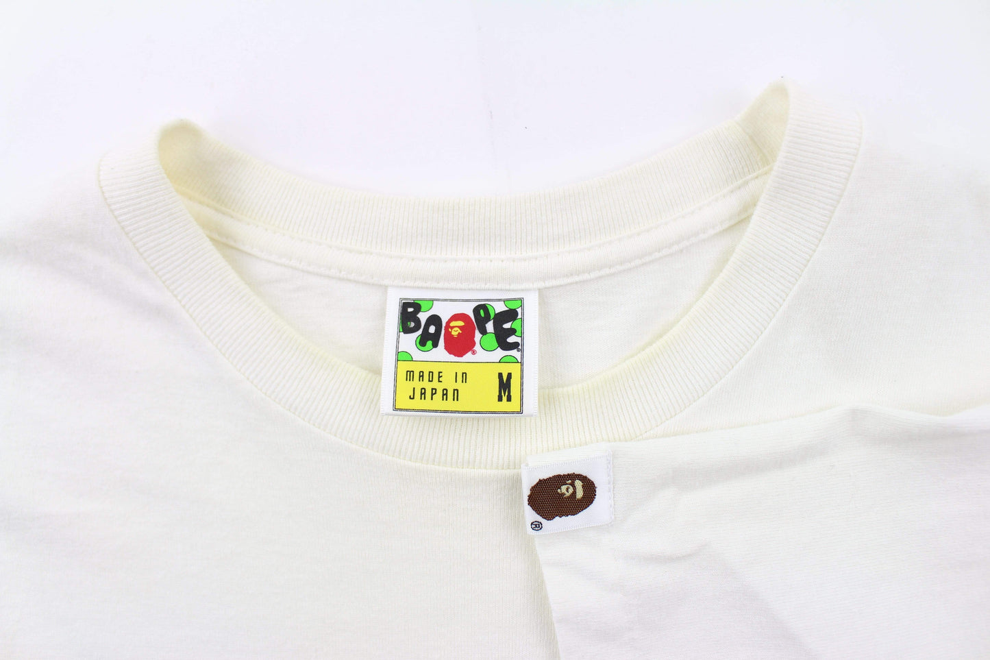 Bapesta Green Camo Logo Tee White - SaruGeneral