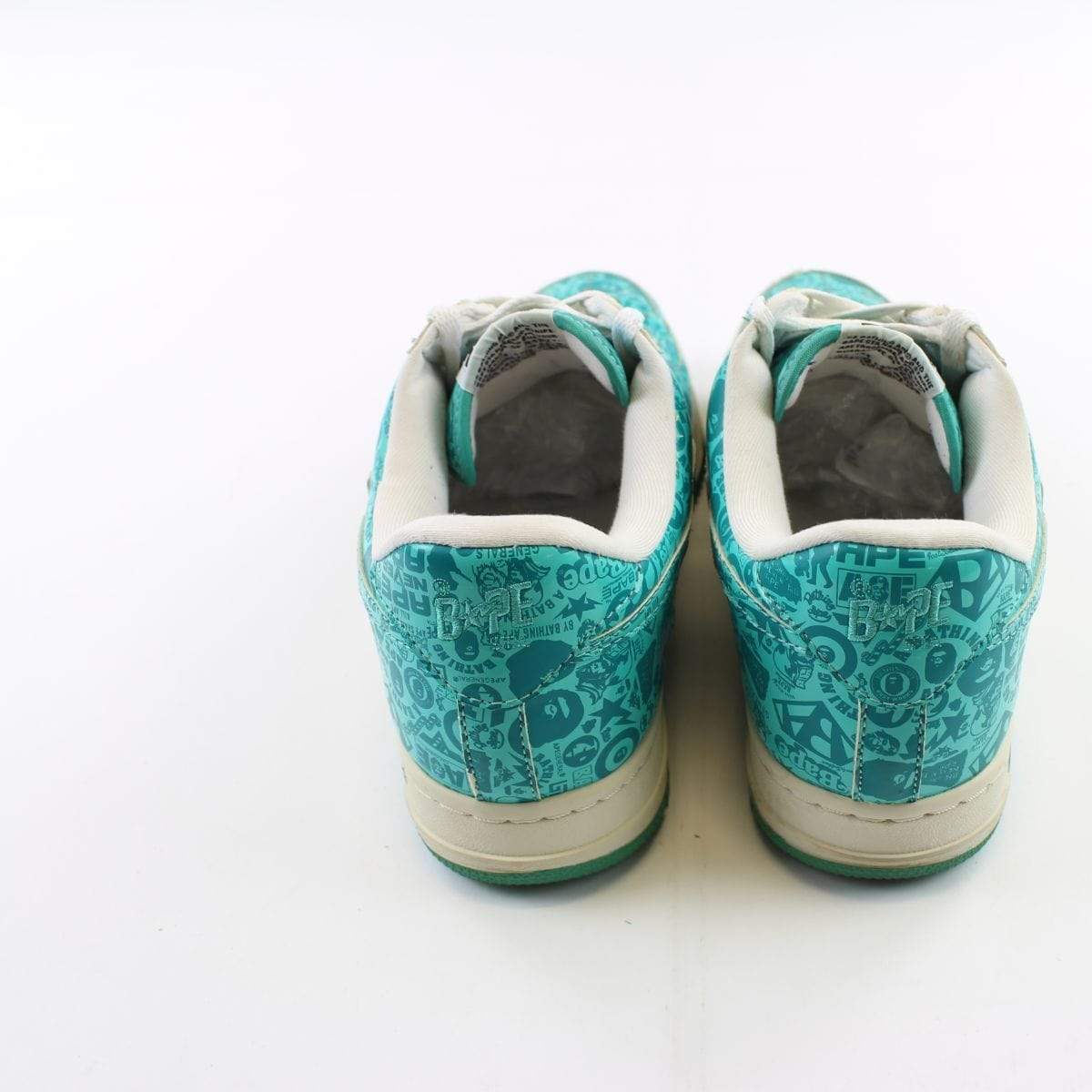 Bapesta Multilogo Pattern teal - SaruGeneral