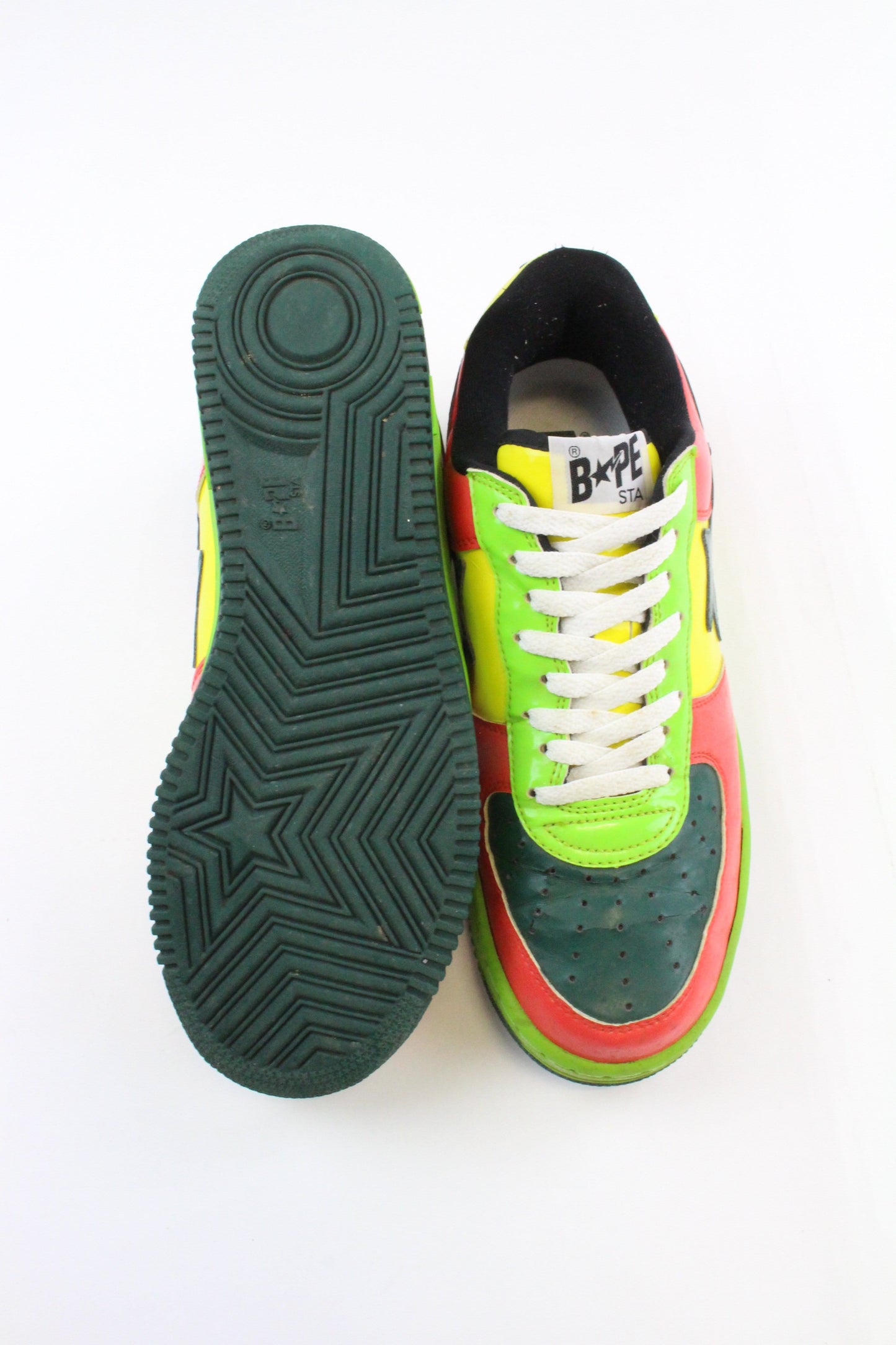 Bapesta Psyche Red Green & Yellow - SaruGeneral