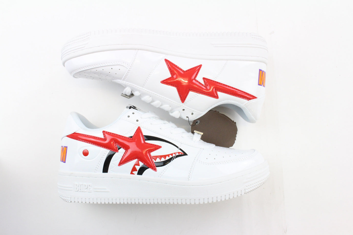 Bapesta Shark red sta white - SaruGeneral