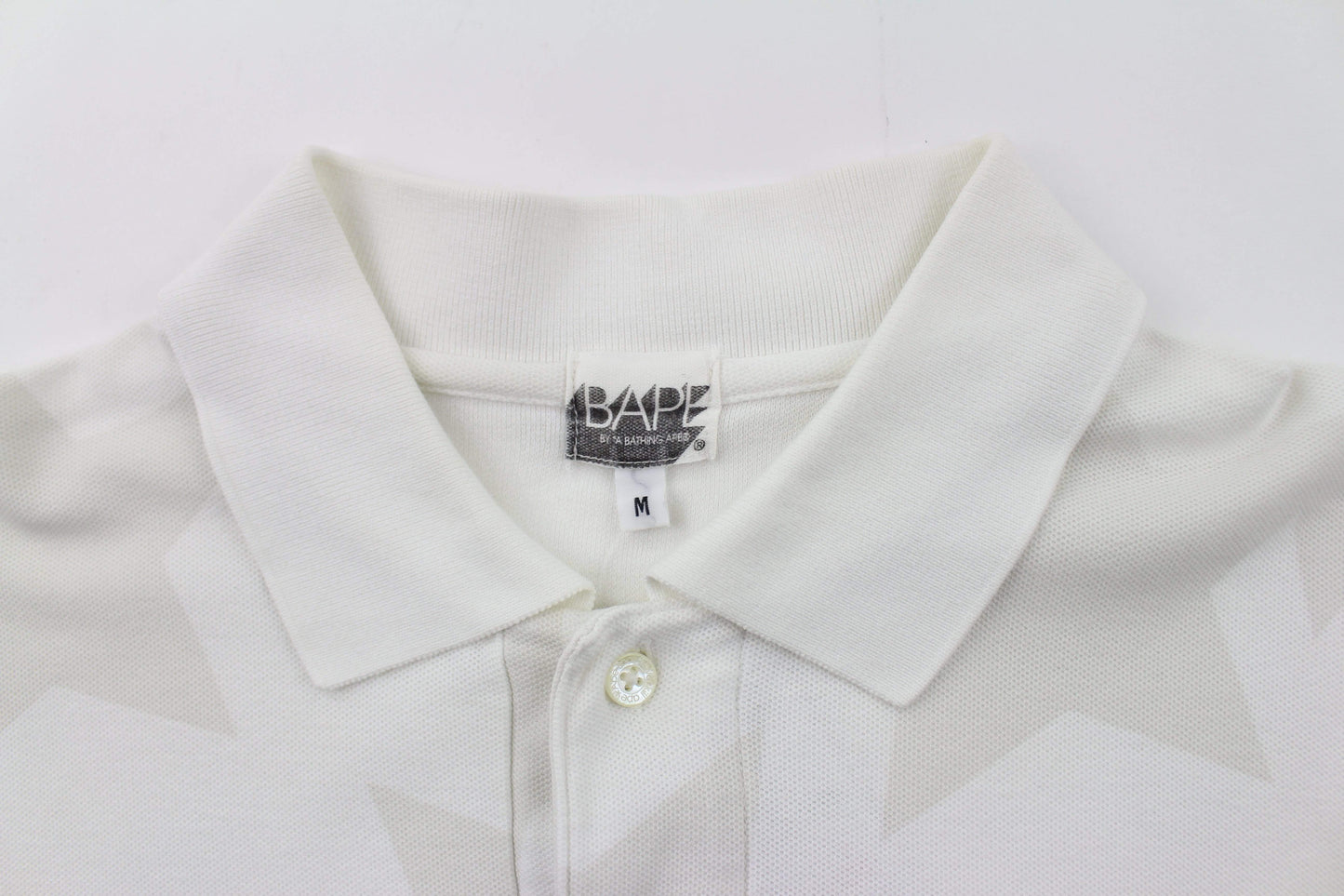Bapesta point Ape Logo Polo White - SaruGeneral