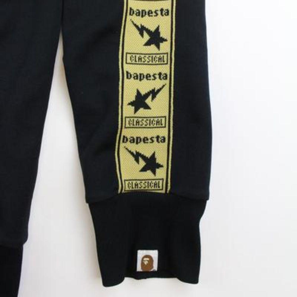 Bapesta Strip Zip Up Jacket Black - SaruGeneral