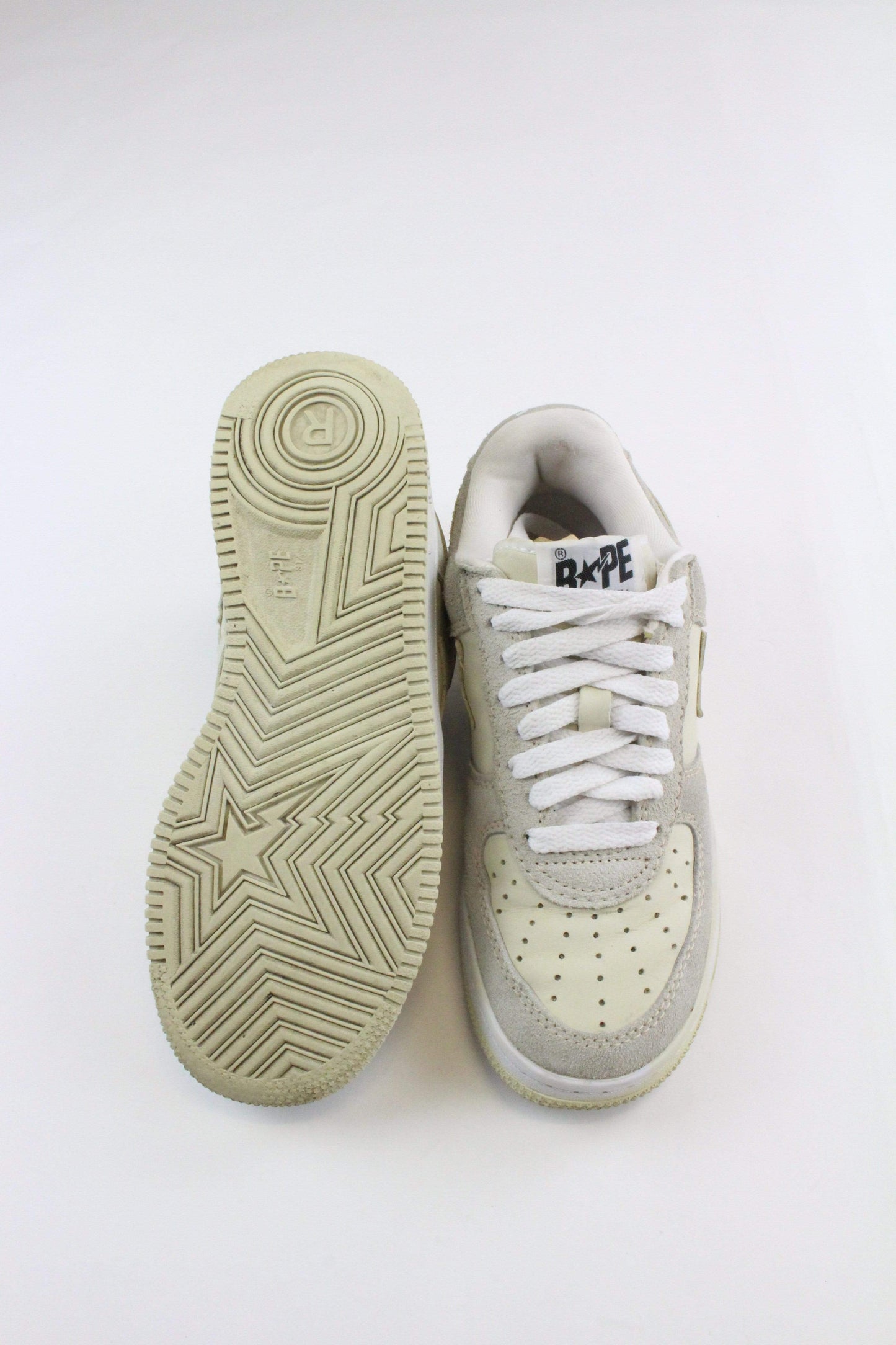 Bapesta Tan Grey Suede - SaruGeneral