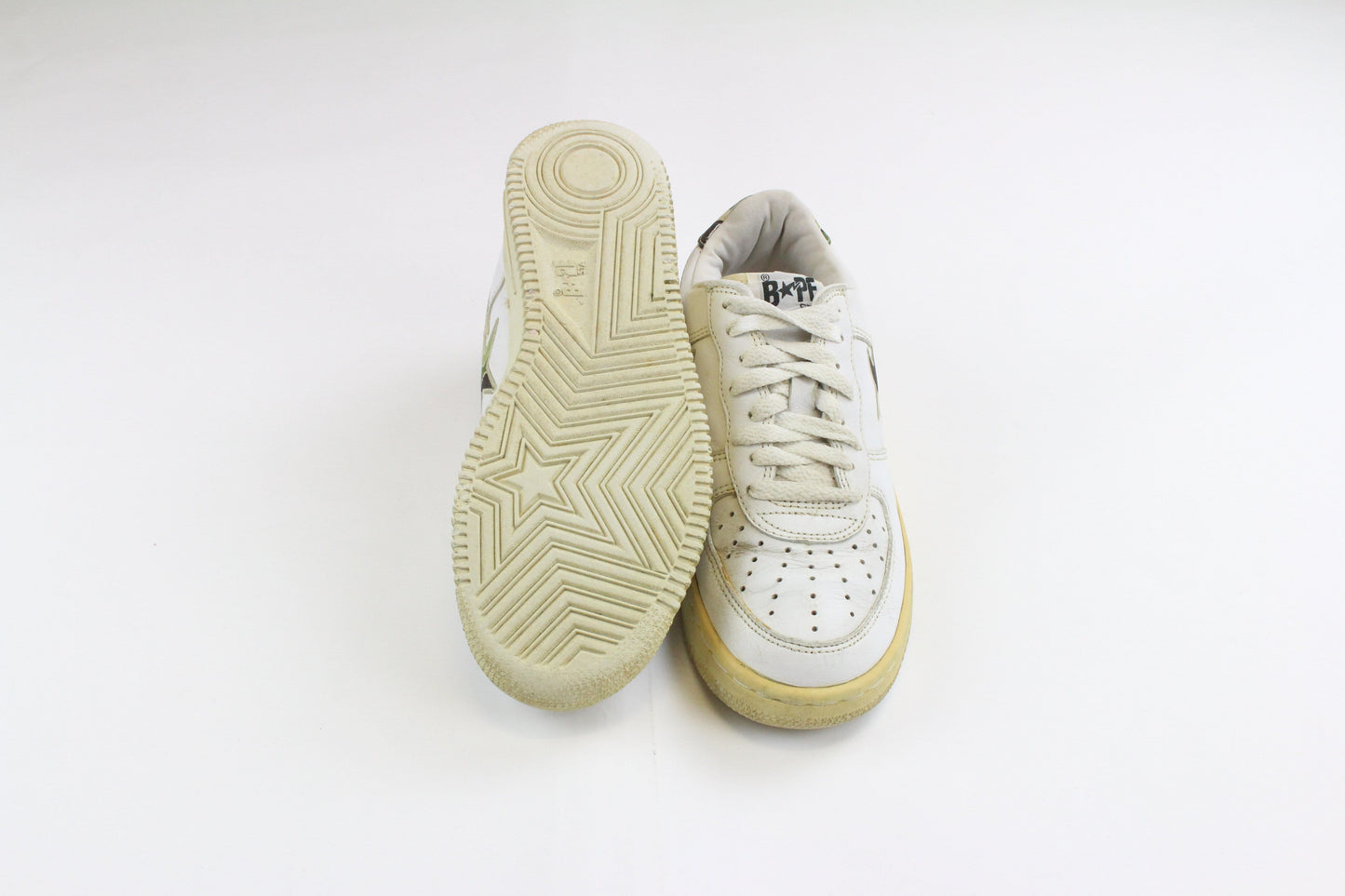 Bapesta White ABC Green Camo Star - SaruGeneral