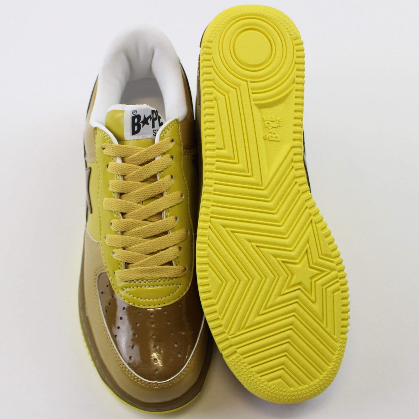 Bapesta Yellow Brown Diamond - SaruGeneral