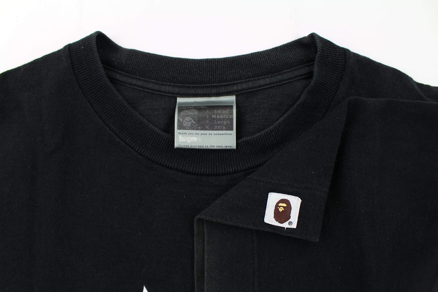 Bapesta Yellow Star Tee Black - SaruGeneral