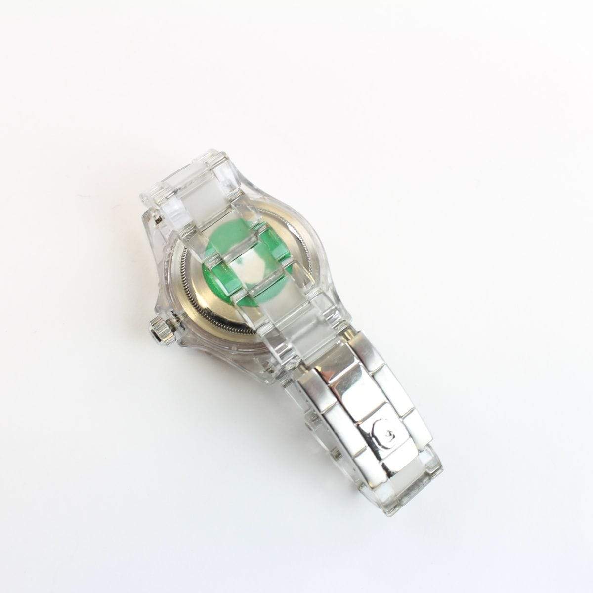Bapex Green & Red Shark Face Clear Strapr Strap - SaruGeneral