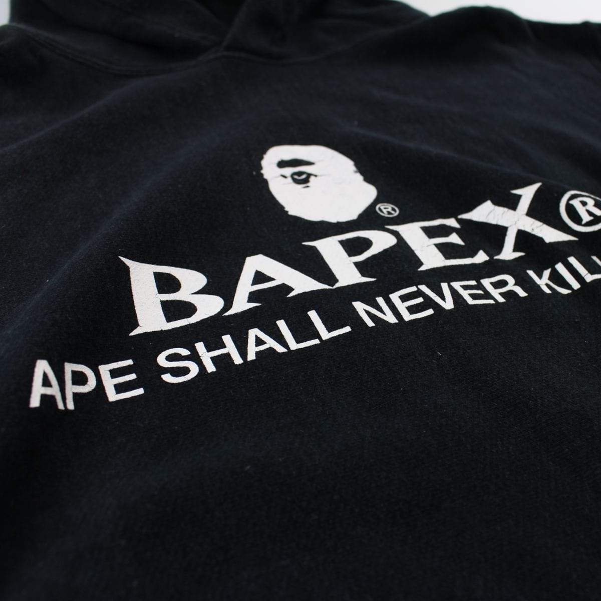 Bapex Logo Pullover Hoodie Black - SaruGeneral