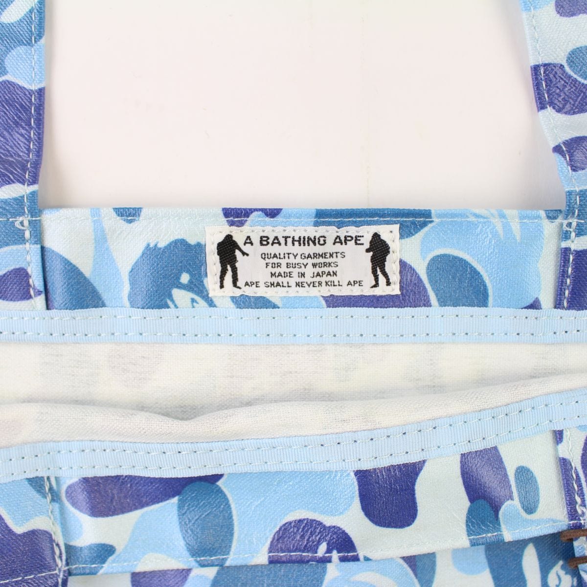 Bape ABC Blue Camo Tote Bag - SaruGeneral