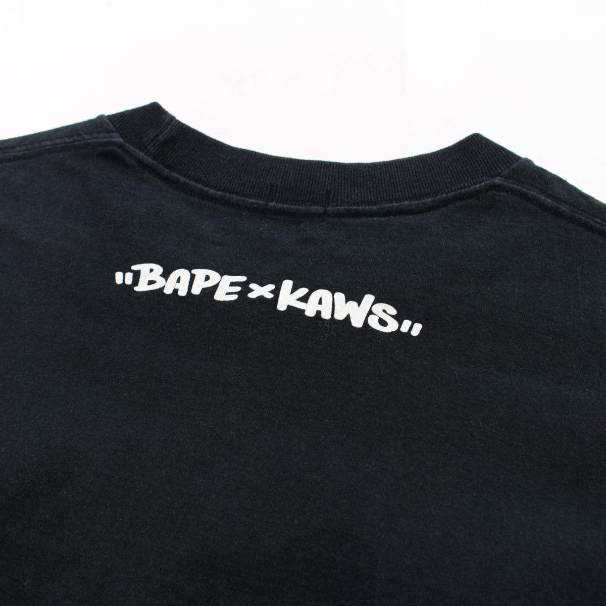 Bape x Kaws Baby milo logo tee black - SaruGeneral