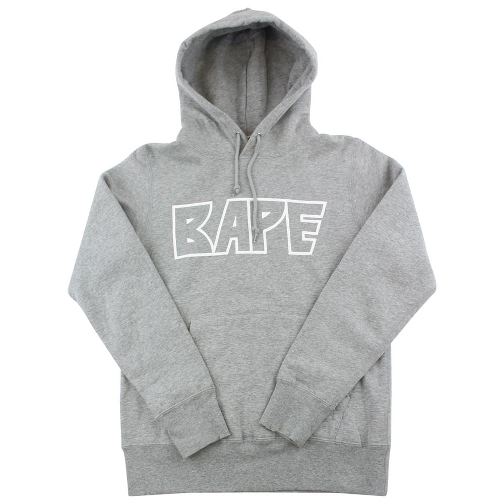 Bape Kiss Logo Hoodie Grey - SaruGeneral