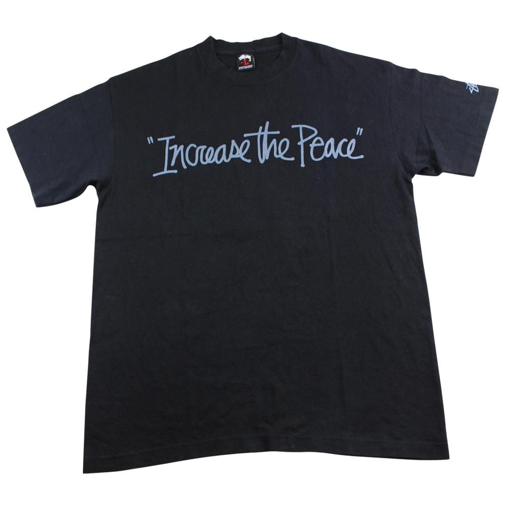 stussy increase the peace tee black – SARUGENERAL