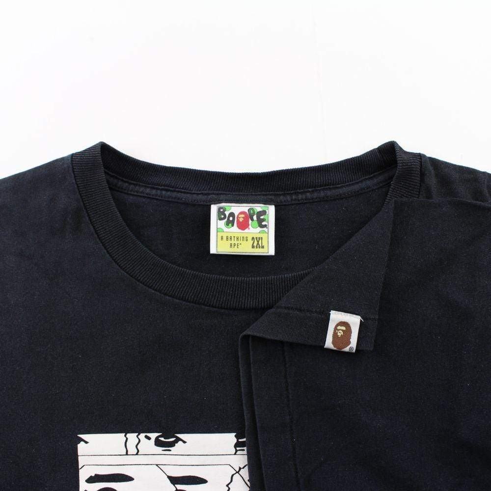 Bape White Tile Face Box Tee Black - SaruGeneral