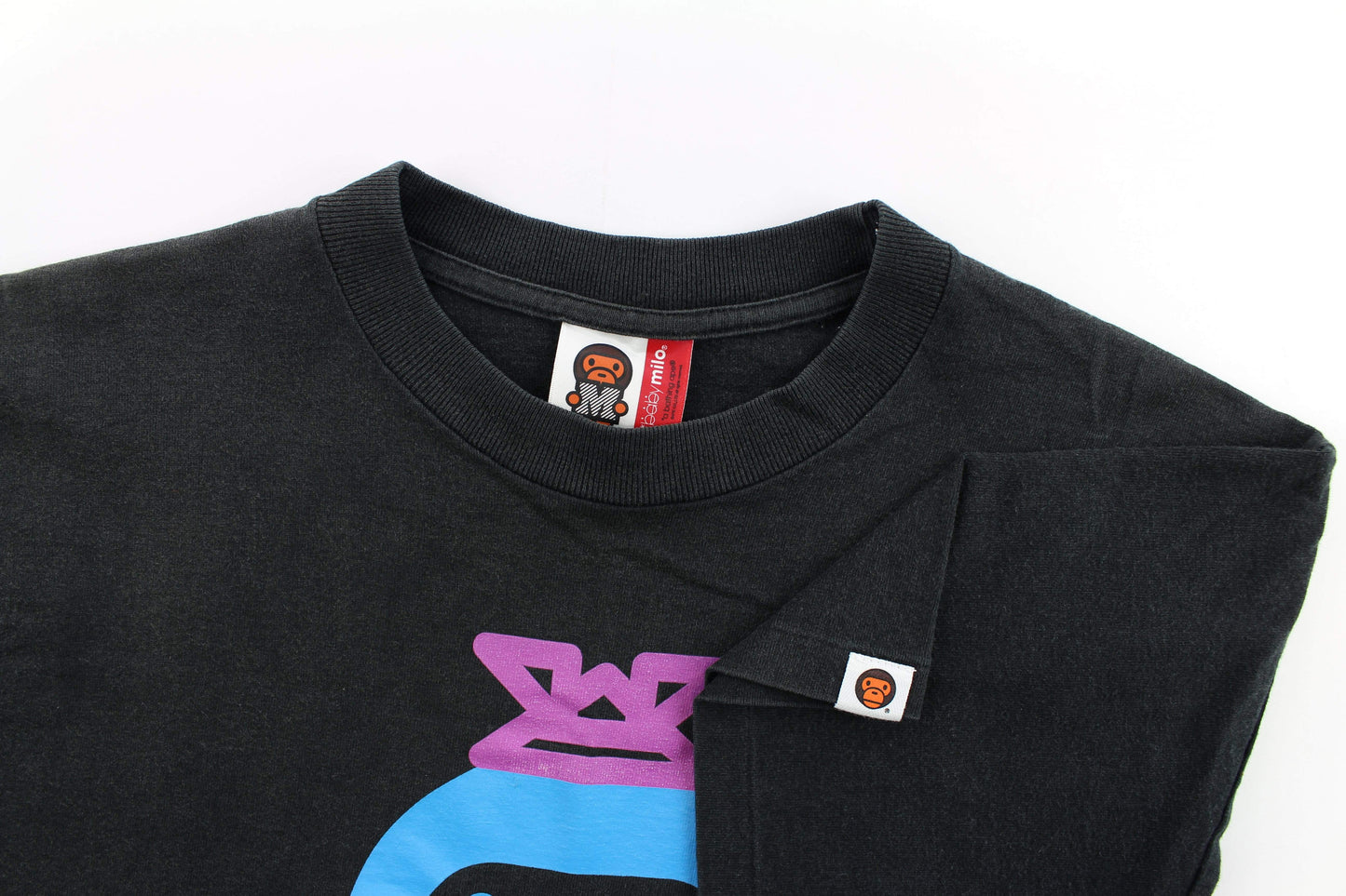 Bape Blue Baby Milo Tee Black - SaruGeneral