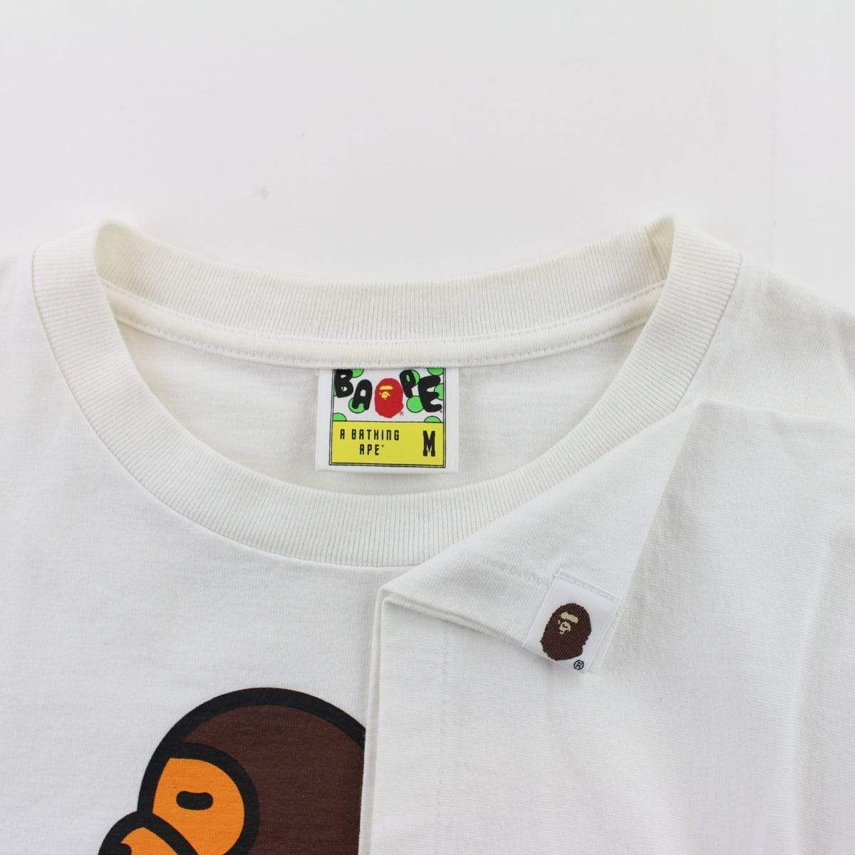 Bape Sleeping Milo Multi Big Ape Tee White - SaruGeneral