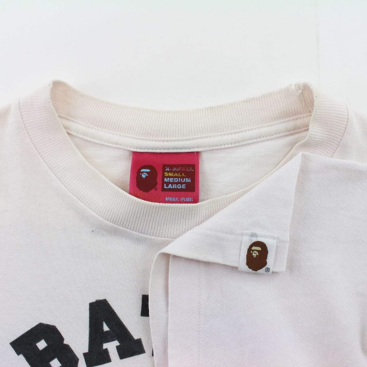 Bape Original College Logo Tee Pink - SaruGeneral